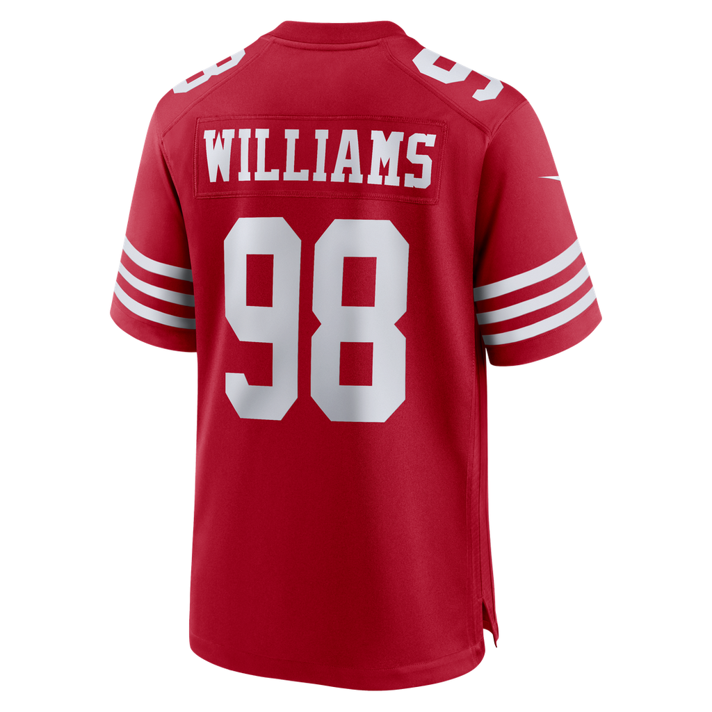 San Francisco 49ers Mykel Williams Nike Scarlet Game Player Jersey - product image 3