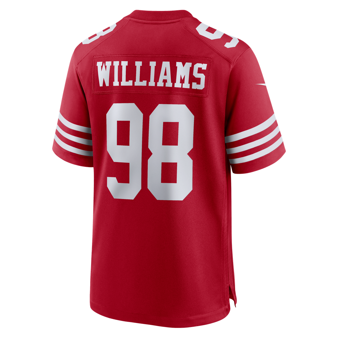 San Francisco 49ers Mykel Williams Nike Scarlet Game Player Jersey - product image 3