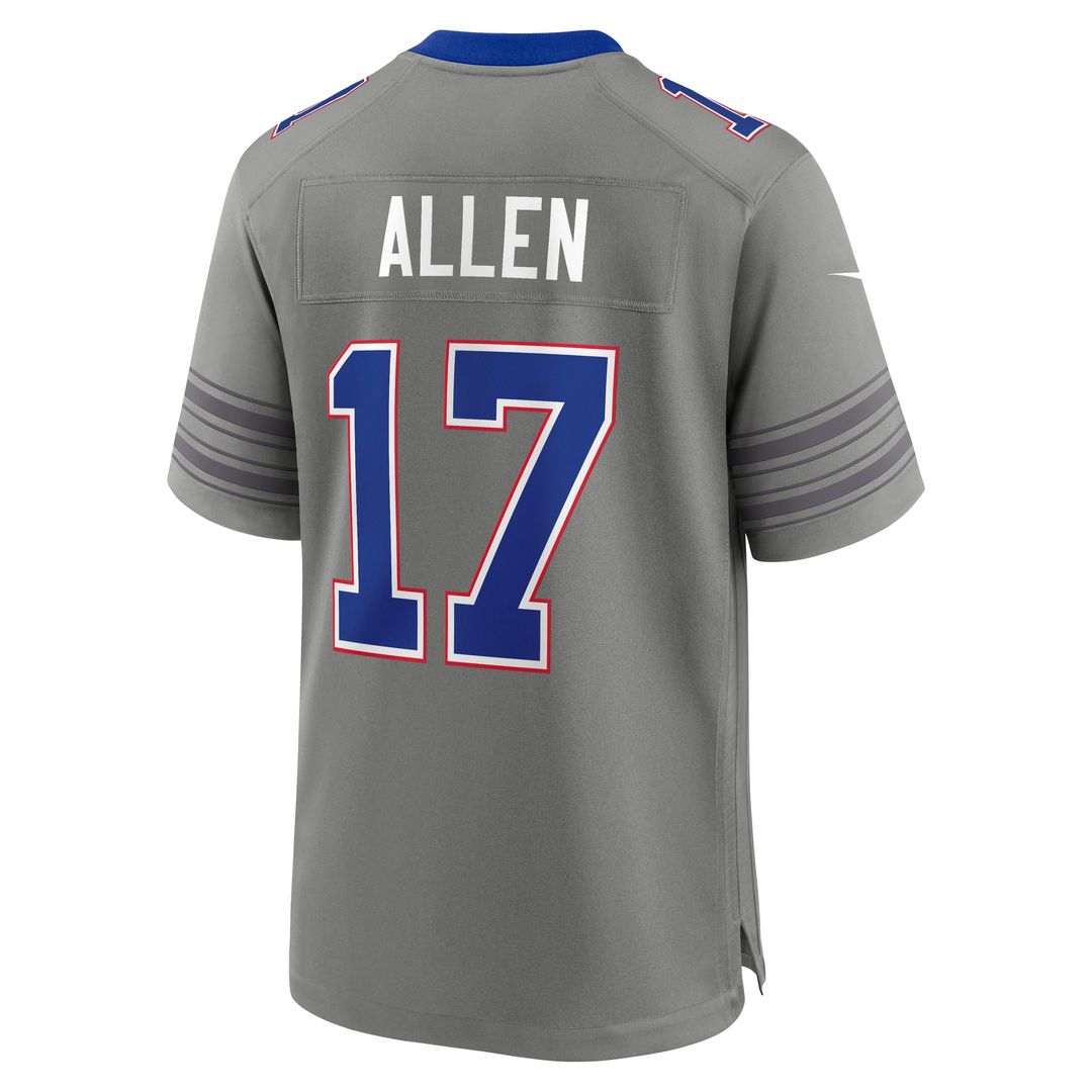 Buffalo Bills Josh Allen Nike Gray Nickel City Game Jersey - product image 6