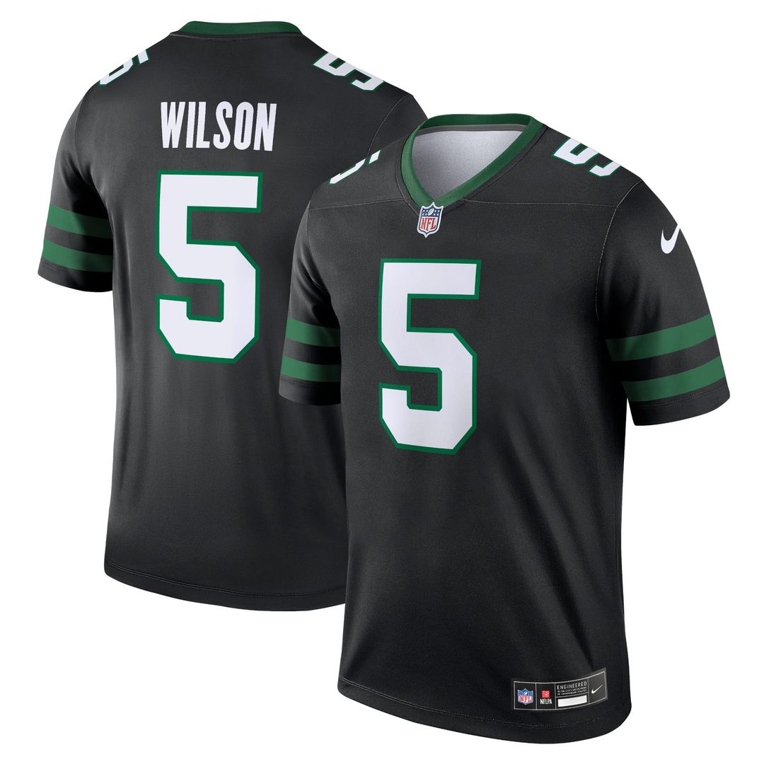 New York Jets Garrett Wilson Nike Black Legend Player Performance Top - product image 1