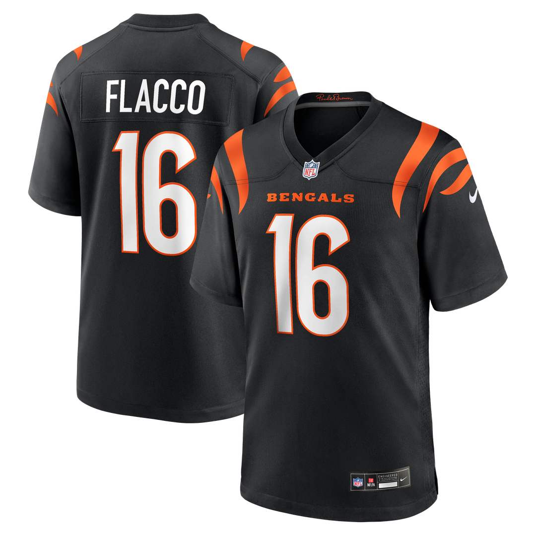 Cincinnati Bengals Joe Flacco Nike Black Team Game Jersey - product image 1