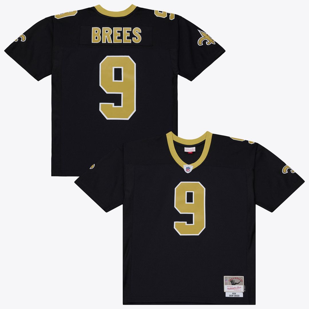 New Orleans Saints Drew Brees Mitchell & Ness Black 2009 Legacy Jersey - product image 1