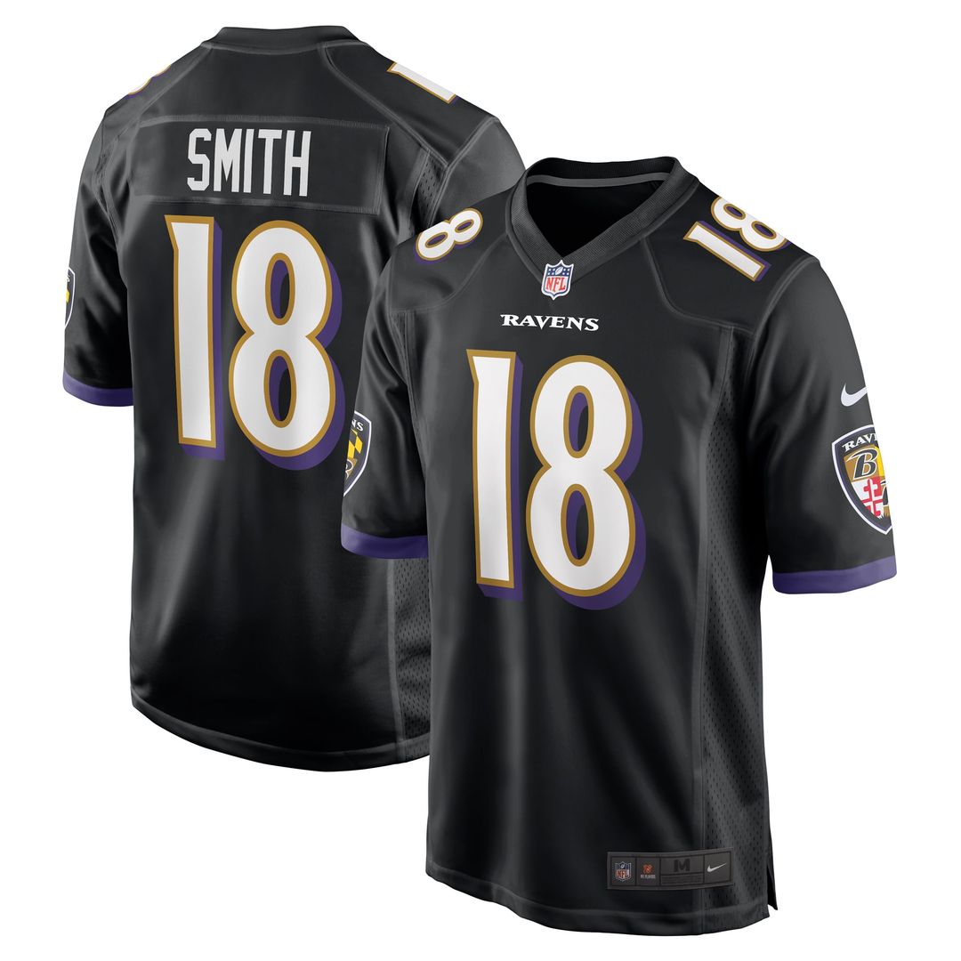 Baltimore Ravens Roquan Smith Nike Black Alternate Game Jersey - product image 1