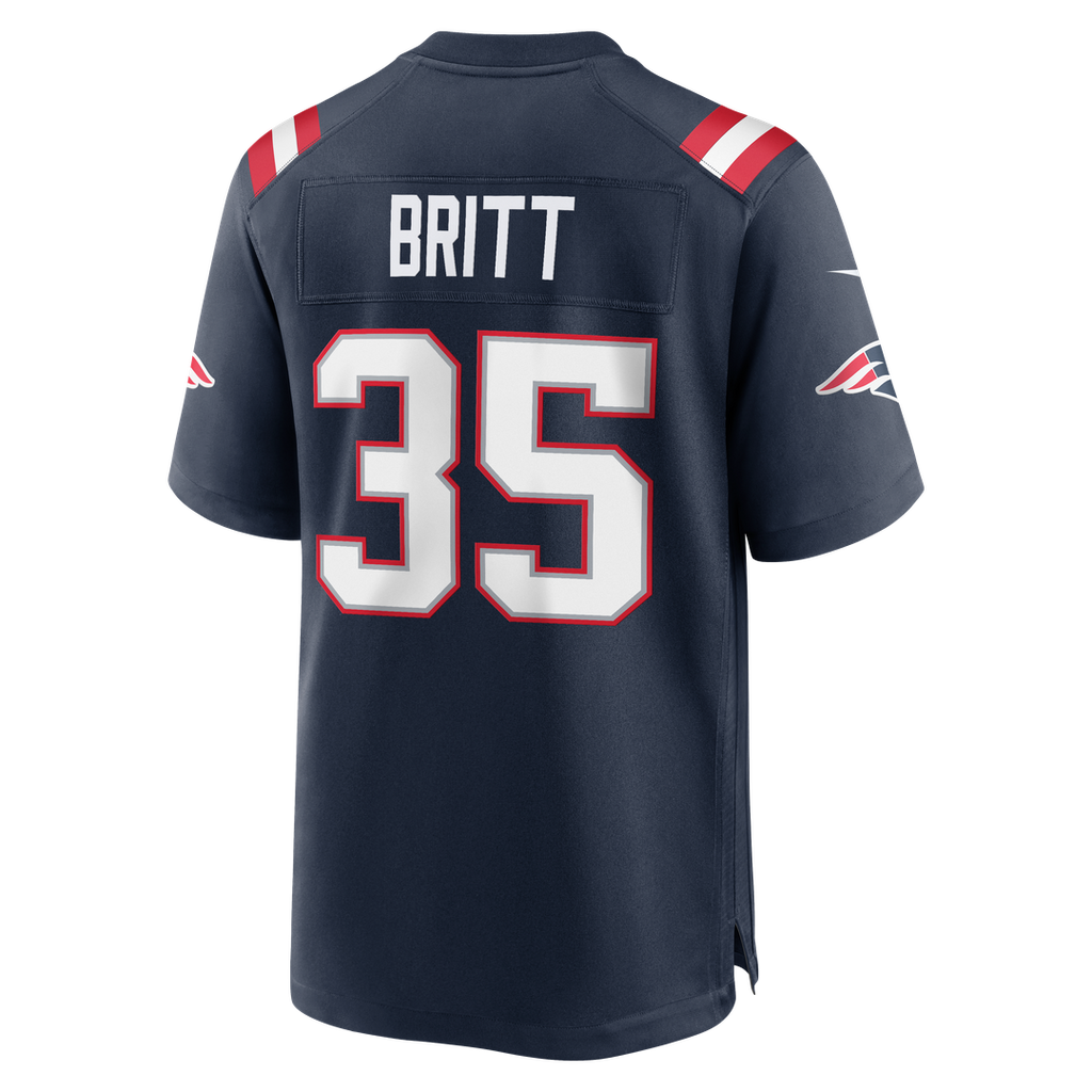 New England Patriots K.J. Britt Nike Navy Team Game Jersey - product image 5