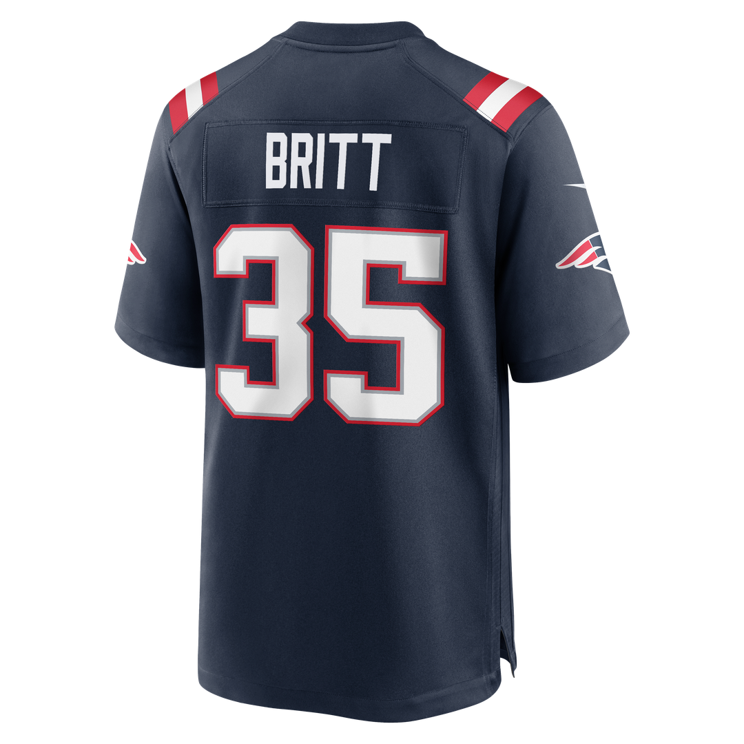 New England Patriots K.J. Britt Nike Navy Team Game Jersey - product image 5