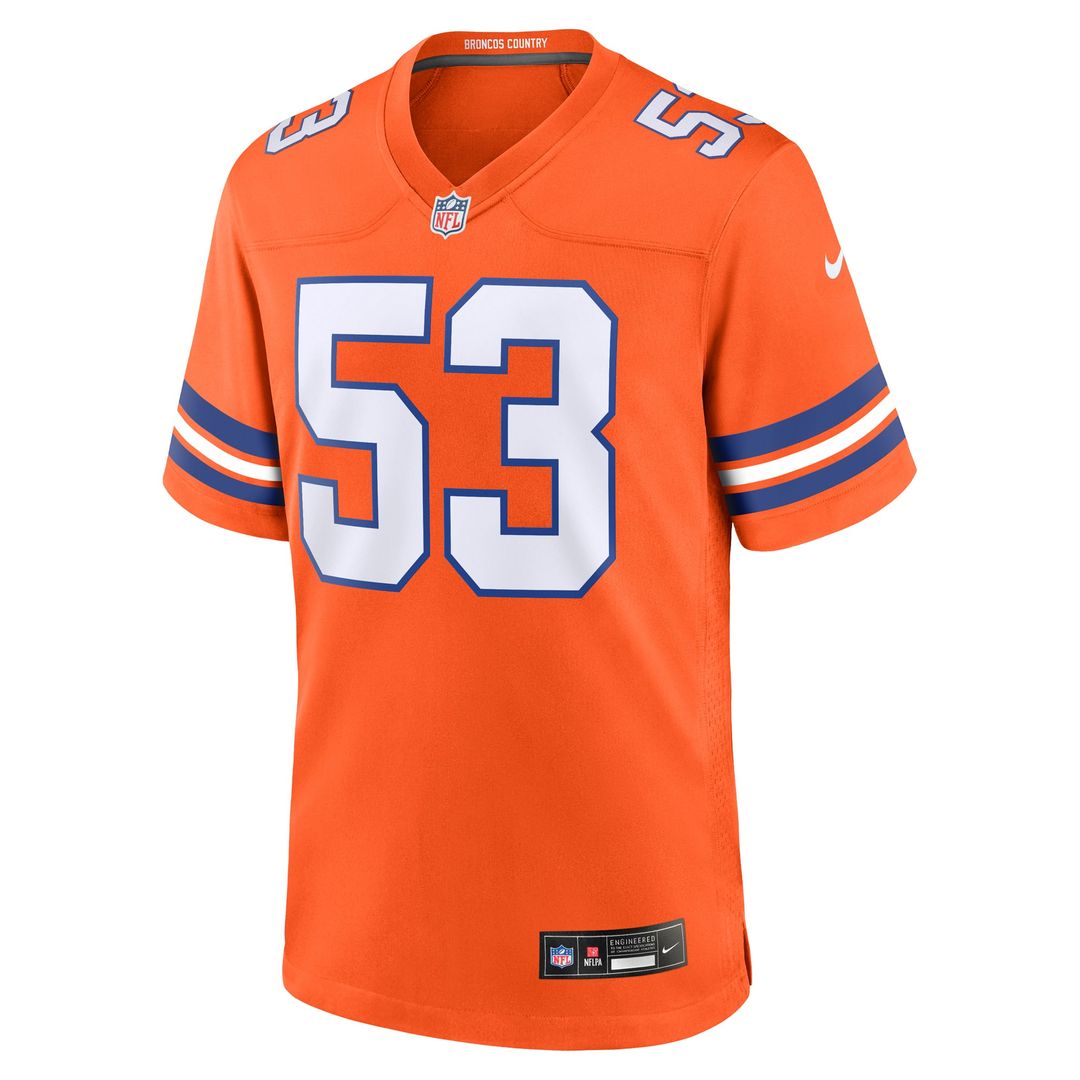 Denver Broncos Randy Gradishar Nike Orange Retired Player Alternate Game Jersey - product image 2