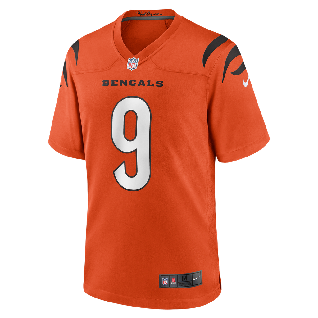Cincinnati Bengals Joe Burrow Nike Orange Alternate Game Jersey - product image 7