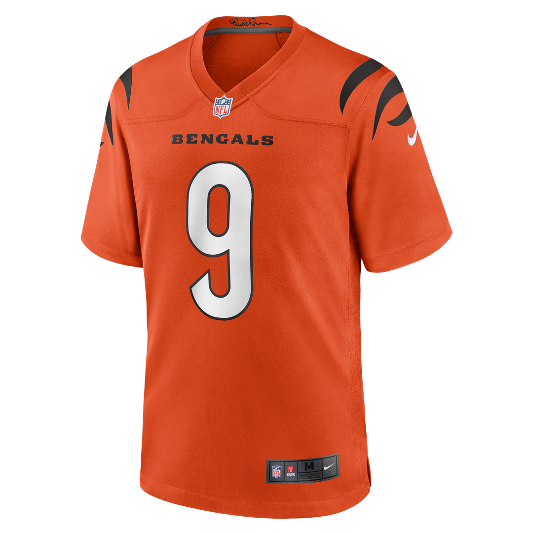 Cincinnati Bengals Joe Burrow Nike Orange Alternate Game Jersey - product image 7