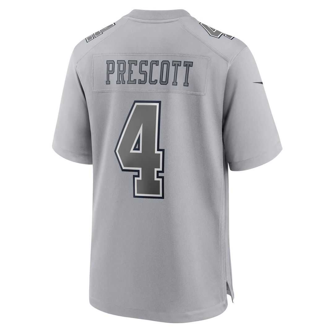 Dallas Cowboys Dak Prescott Nike Gray Atmosphere Fashion Game Jersey - product image 3