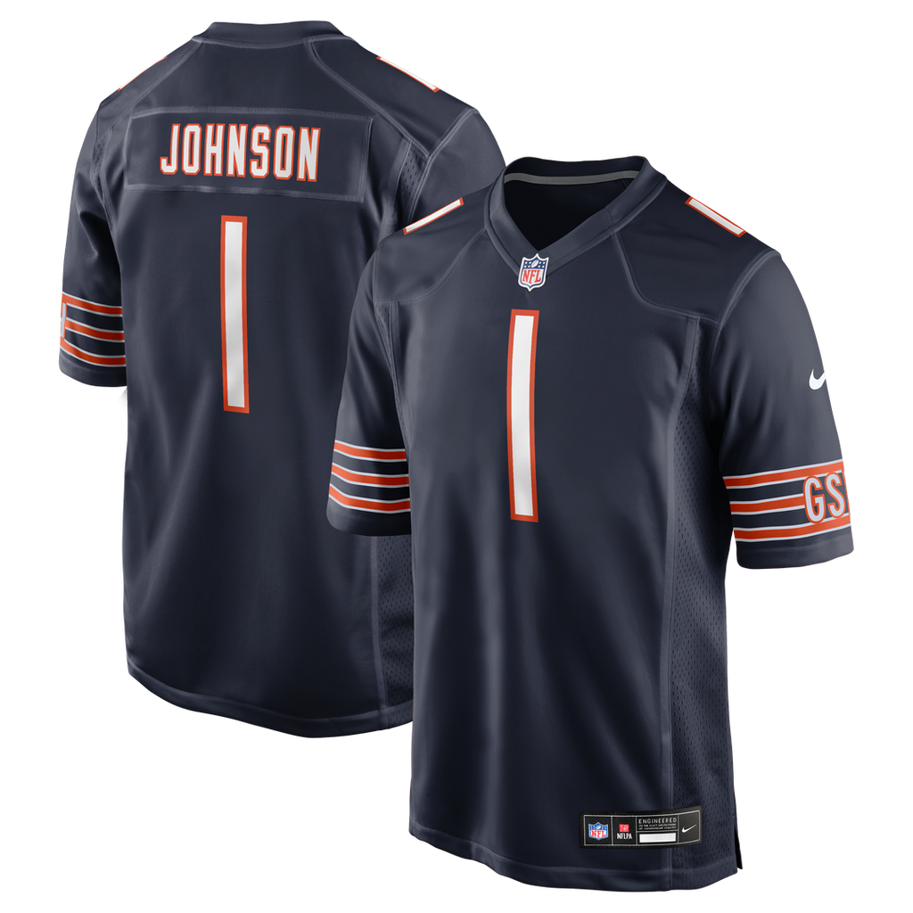 Chicago Bears Jaylon Johnson Nike Navy Game Jersey - product image 1