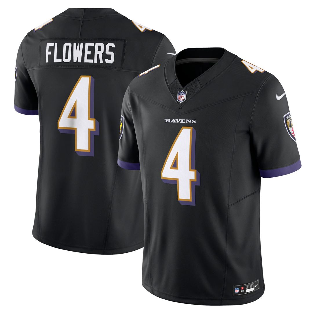 Baltimore Ravens Zay Flowers Nike Black Alternate Vapor F.U.S.E. Limited Jersey - product image 4