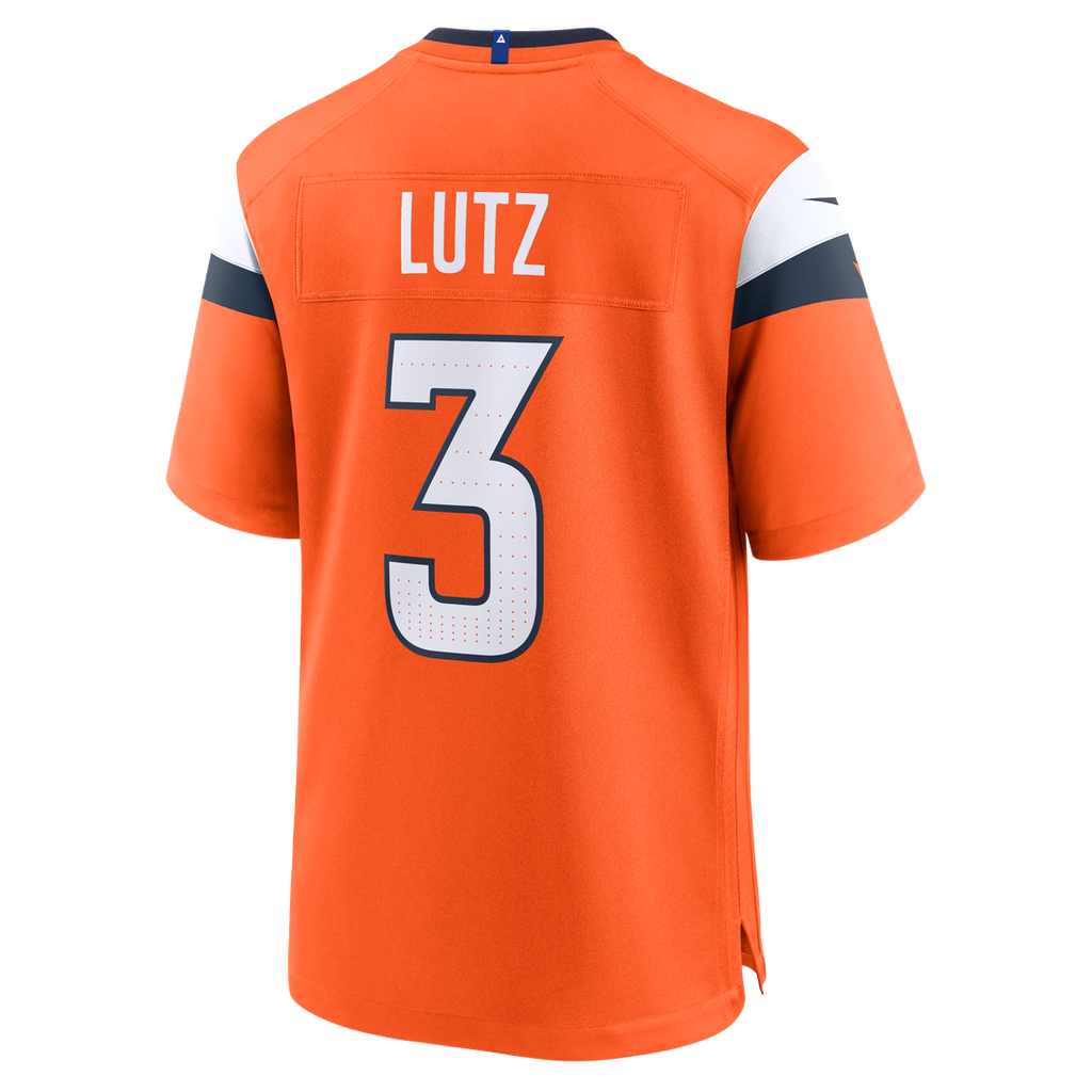 Denver Broncos Wil Lutz Nike Orange Team Game Jersey - product image 3