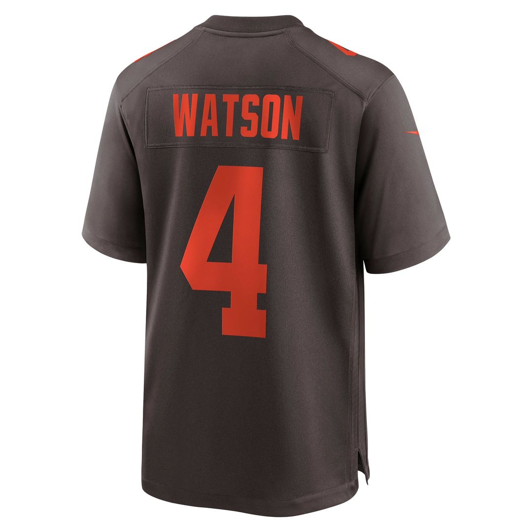 Cleveland Browns Deshaun Watson Nike Brown Alternate Game Jersey - product image 3