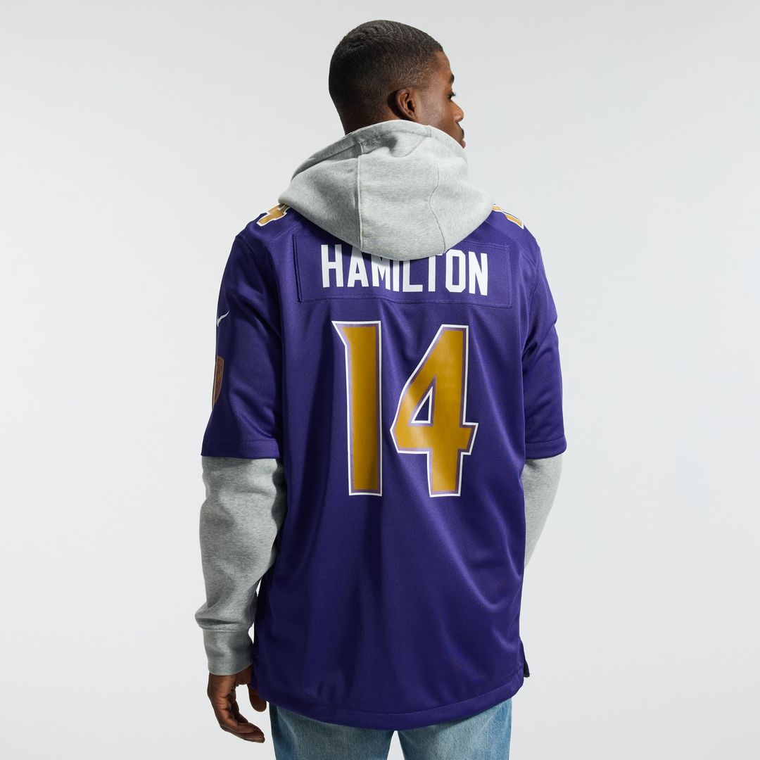 Baltimore Ravens Kyle Hamilton Nike Purple Alternate Game Jersey - product image 4