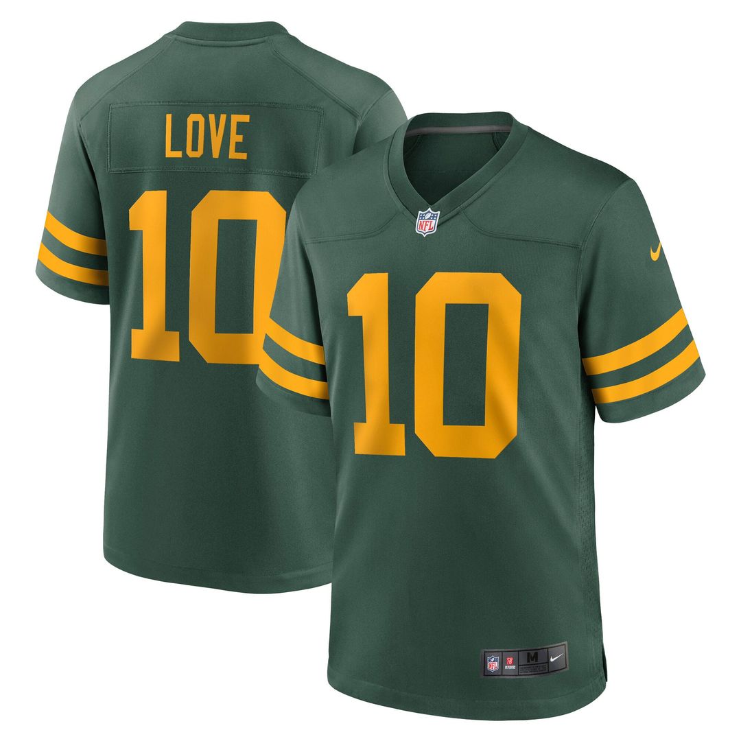 Green Bay Packers Jordan Love Nike Green Alternate Game Jersey - product image 1