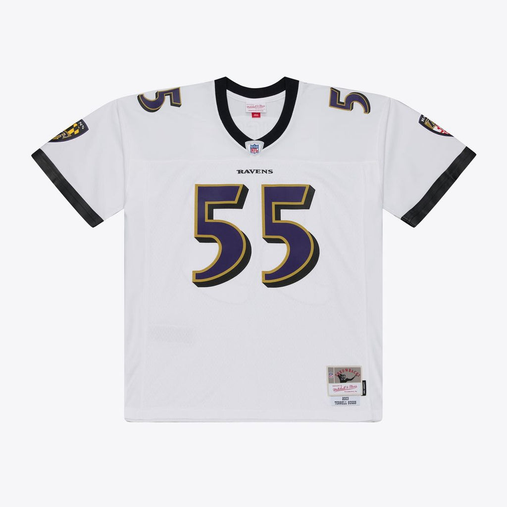 Baltimore Ravens Terrell Suggs Mitchell & Ness White 2003 Legacy Replica Player Jersey - product image 1