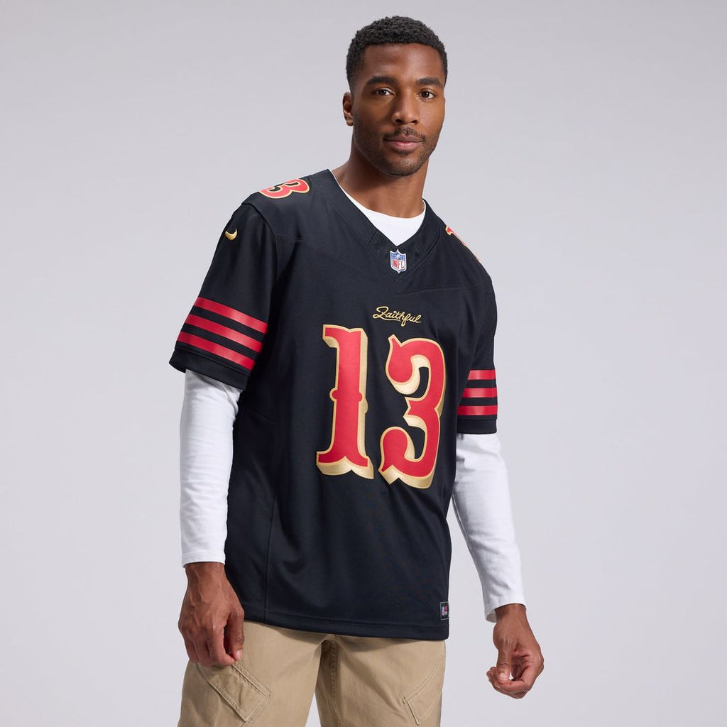 San Francisco 49ers Brock Purdy Nike Black Rivalries Collection Stitched Limited Jersey - product image 3
