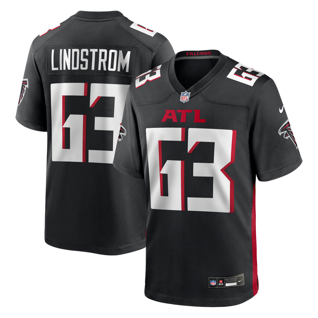 Atlanta Falcons Chris Lindstrom Nike Black Game Jersey - product image 1