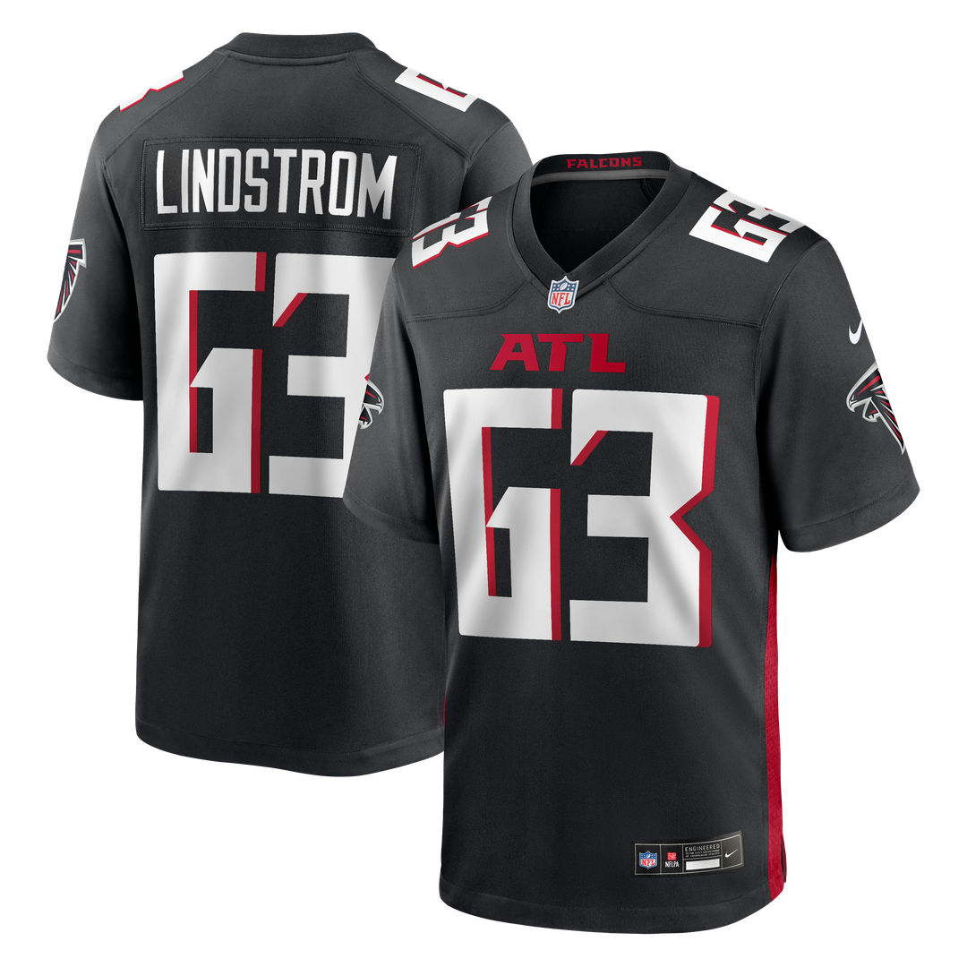 Atlanta Falcons Chris Lindstrom Nike Black Game Jersey - product image 1