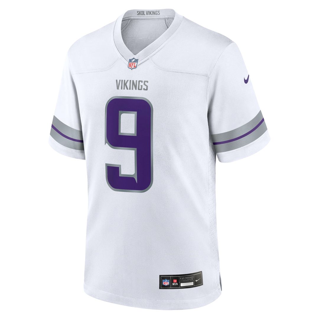 Minnesota Vikings J.J. McCarthy Nike White Alternate Game Player Jersey - product image 2