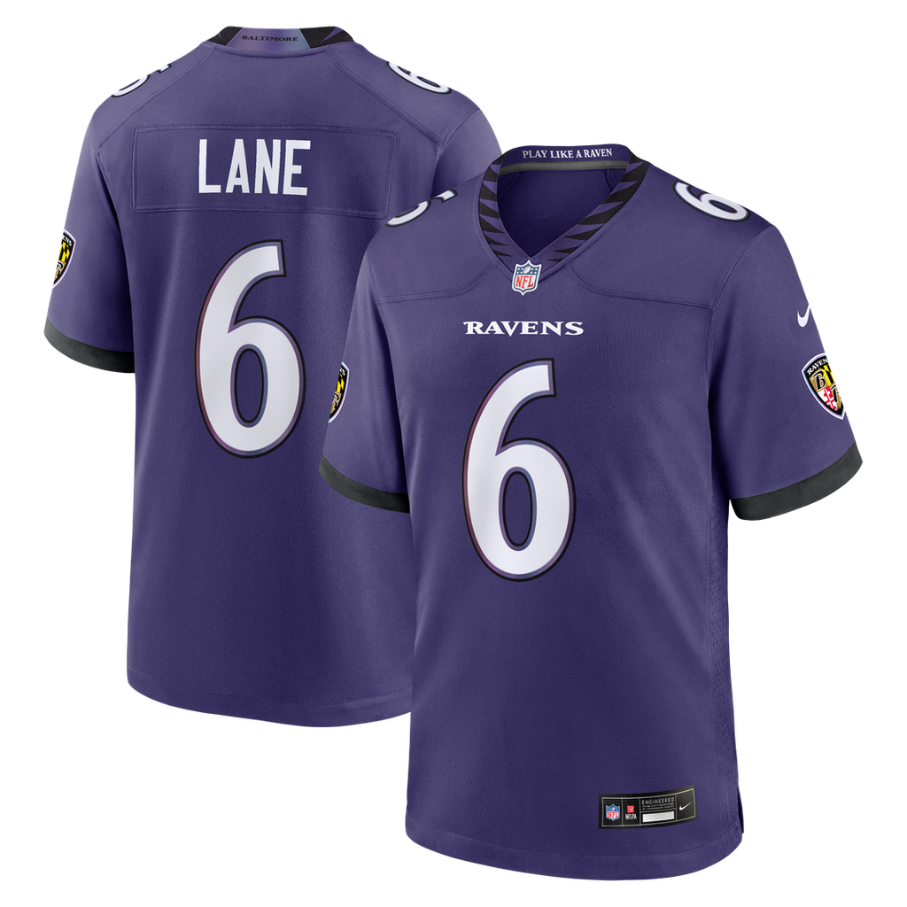Baltimore Ravens Ja'Kobi Lane Nike Purple Team Game Jersey - product image 1