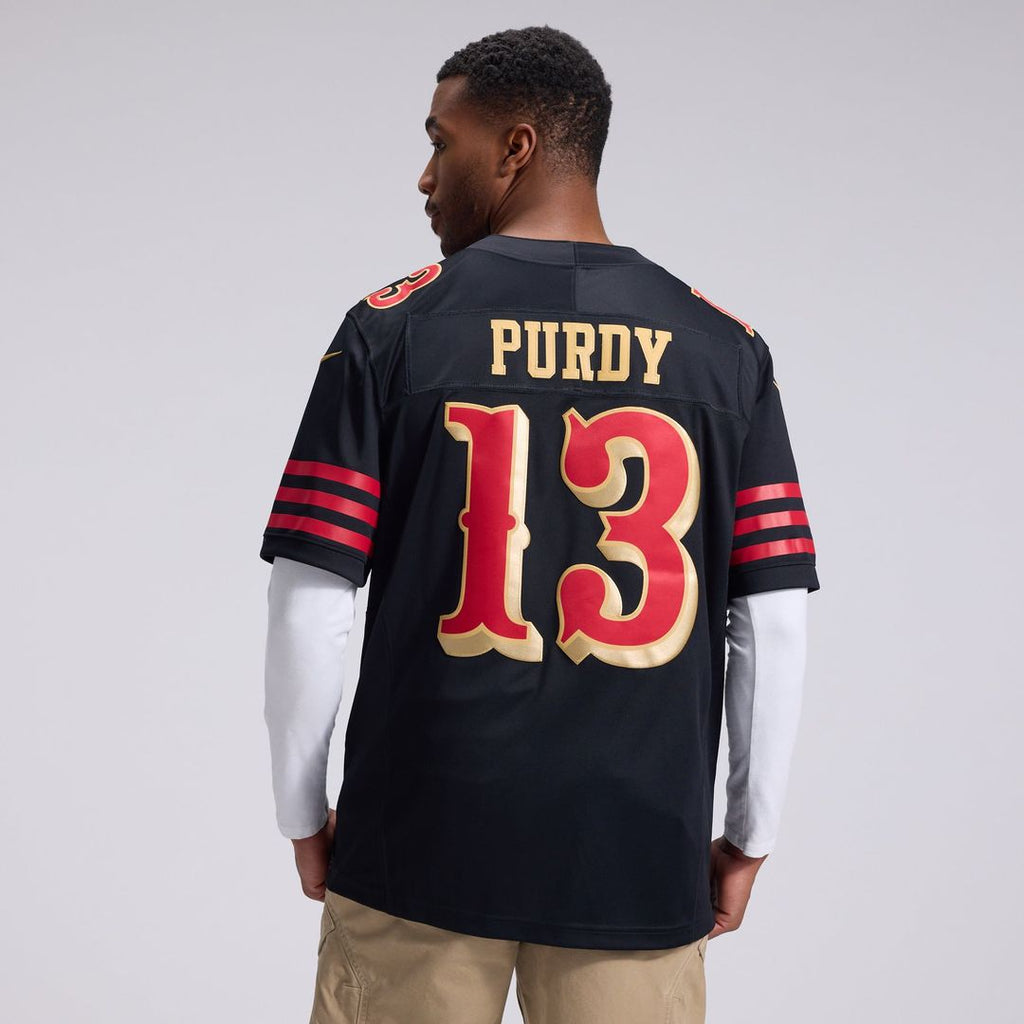 San Francisco 49ers Brock Purdy Nike Black Rivalries Collection Stitched Limited Jersey - product image 4