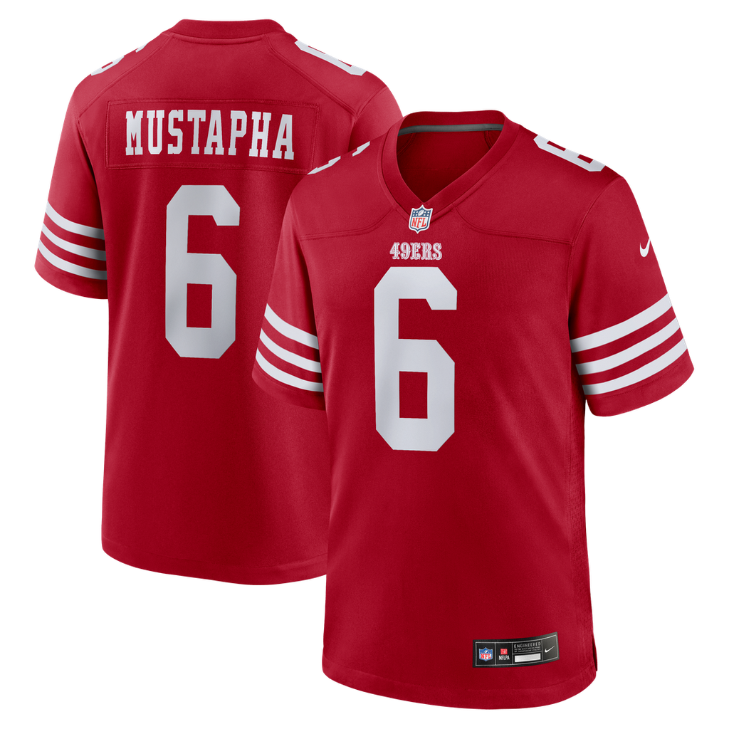 San Francisco 49ers Malik Mustapha Nike Scarlet Game Jersey - product image 1