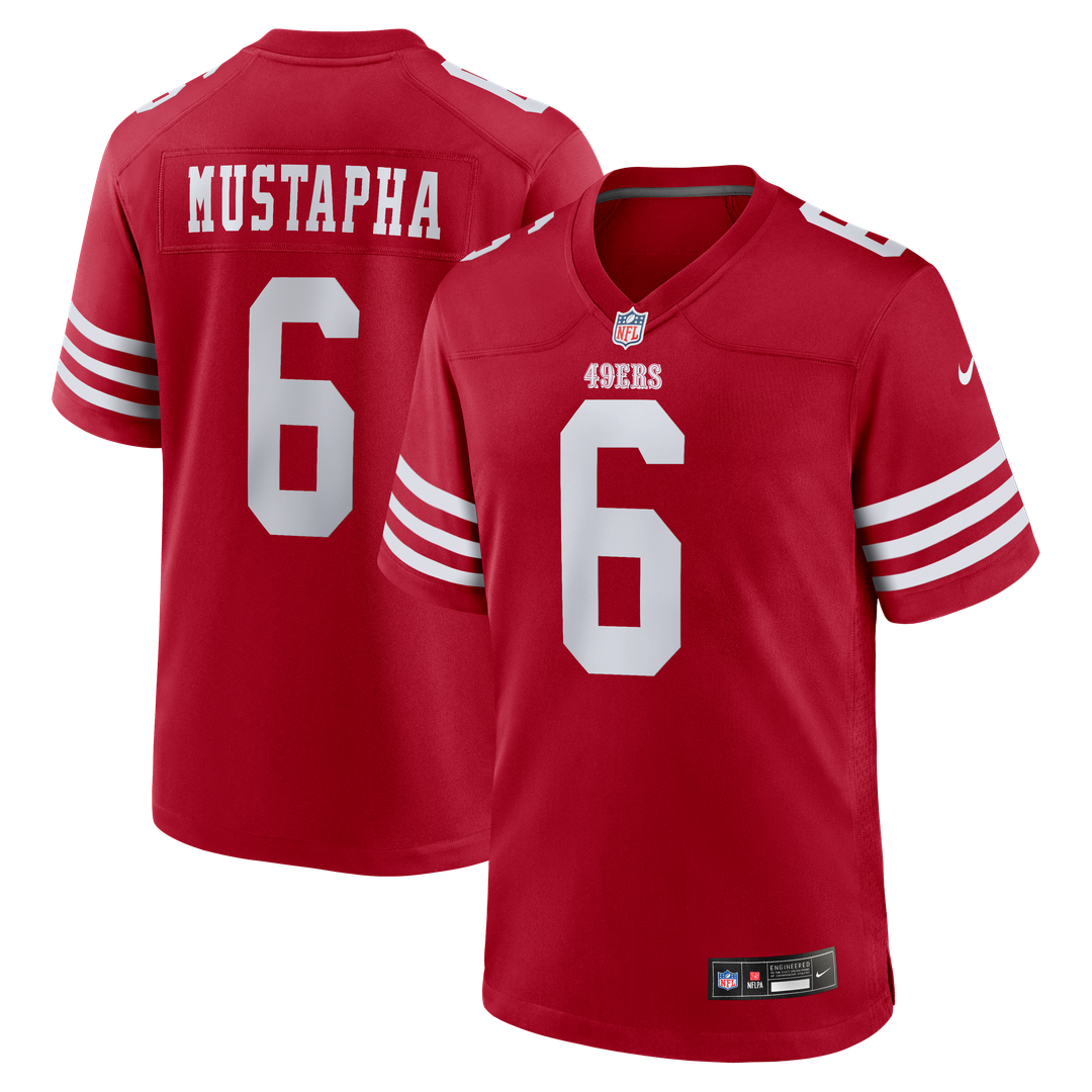 San Francisco 49ers Malik Mustapha Nike Scarlet Game Jersey - product image 1