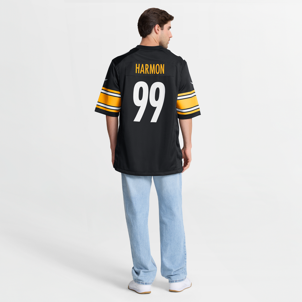 Pittsburgh Steelers Derrick Harmon Nike Black Game Player Jersey - product image 8