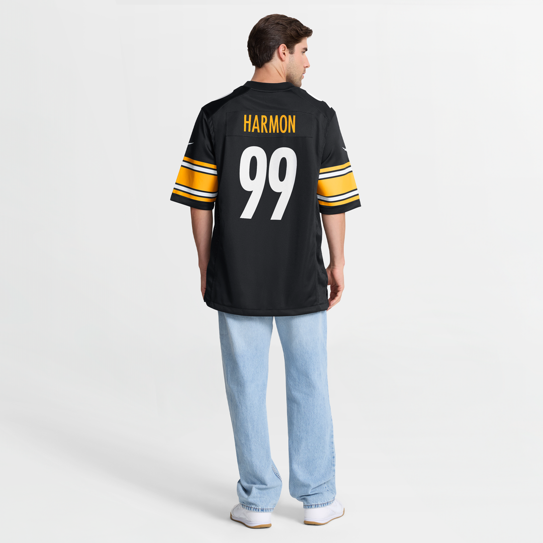 Pittsburgh Steelers Derrick Harmon Nike Black Game Player Jersey - product image 8