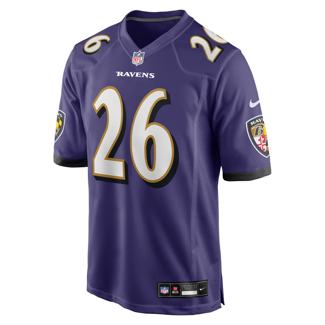 Baltimore Ravens Rasheen Ali Nike Purple Team Game Jersey - product image 2