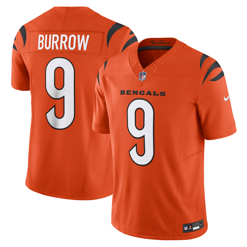 Cincinnati Bengals Joe Burrow Nike Orange Vapor F.U.S.E. Limited Jersey - product image 1