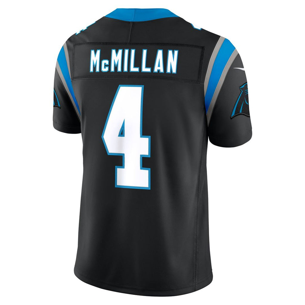Carolina Panthers Tetairoa McMillan Nike Black Team Vapor F.U.S.E. Stitched Limited Jersey - product image 3