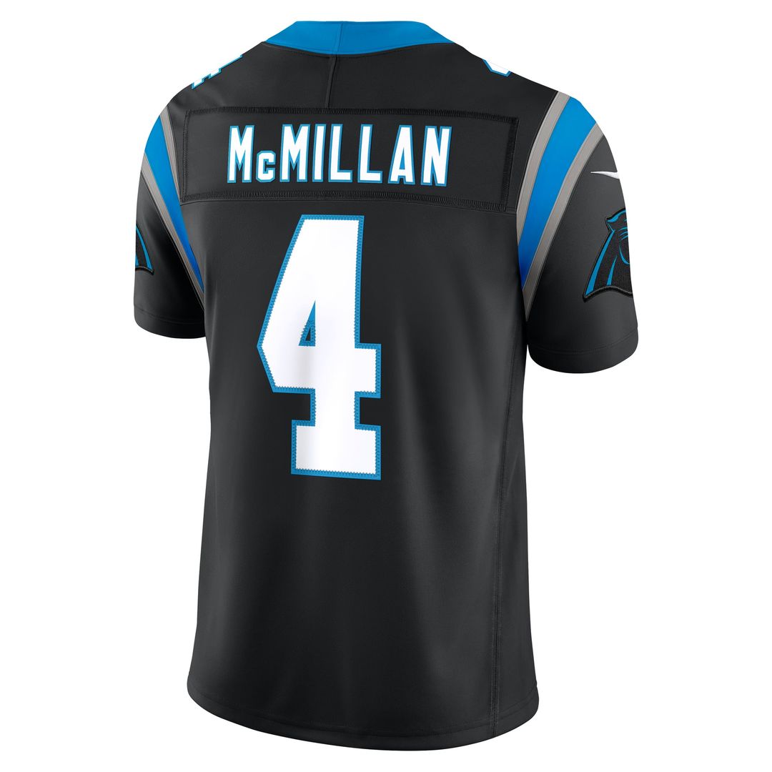 Carolina Panthers Tetairoa McMillan Nike Black Team Vapor F.U.S.E. Stitched Limited Jersey - product image 3