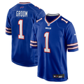 Buffalo Bills Number 1 Groom Nike Royal Game Jersey - product image 1