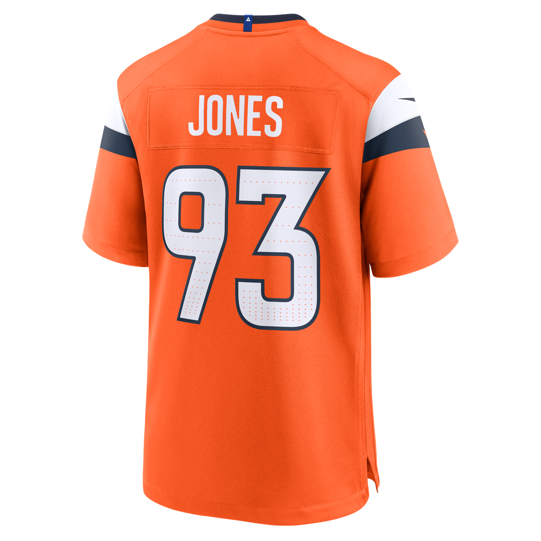 Denver Broncos D.J. Jones Nike Orange Team Game Jersey - product image 3