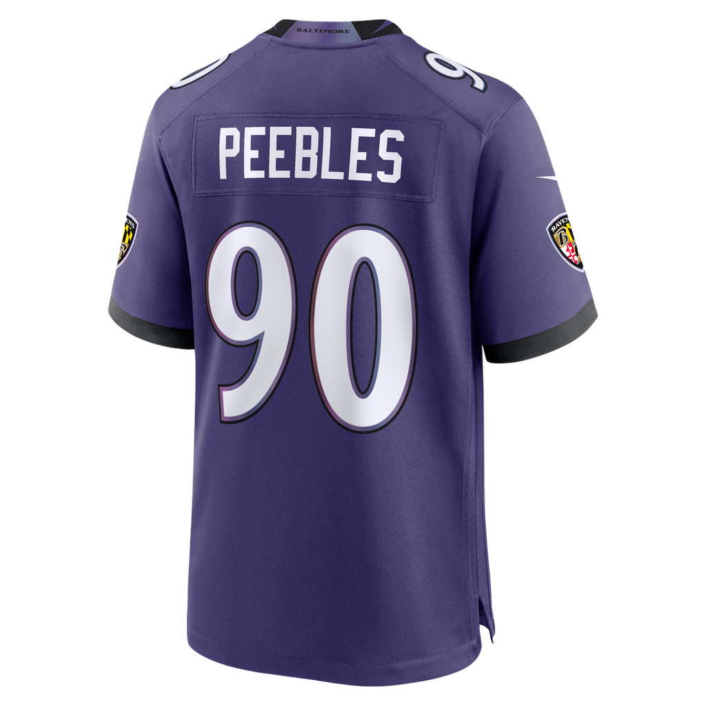 Baltimore Ravens Aeneas Peebles Nike Purple Team Game Jersey - product image 3