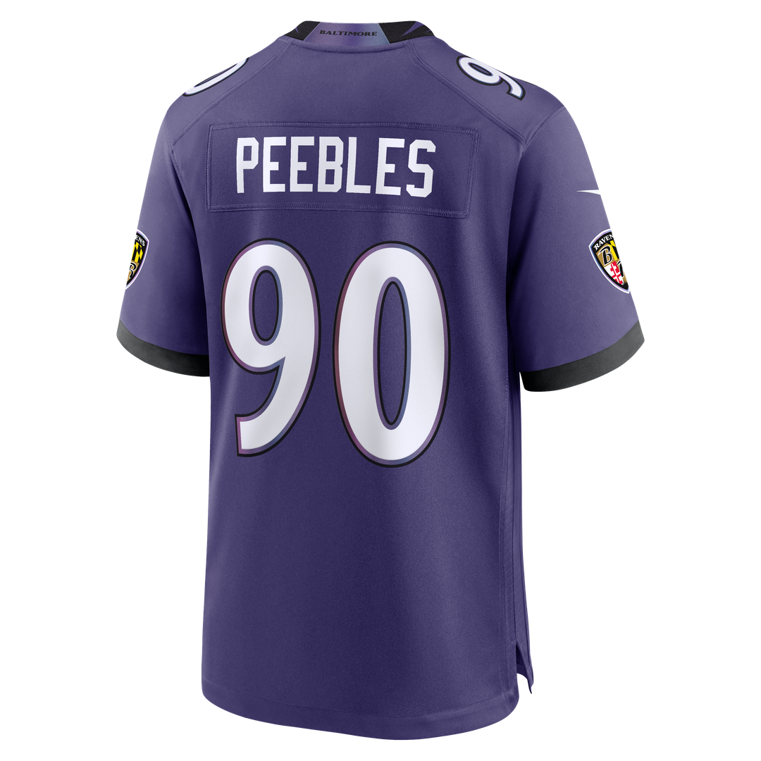Baltimore Ravens Aeneas Peebles Nike Purple Team Game Jersey - product image 3