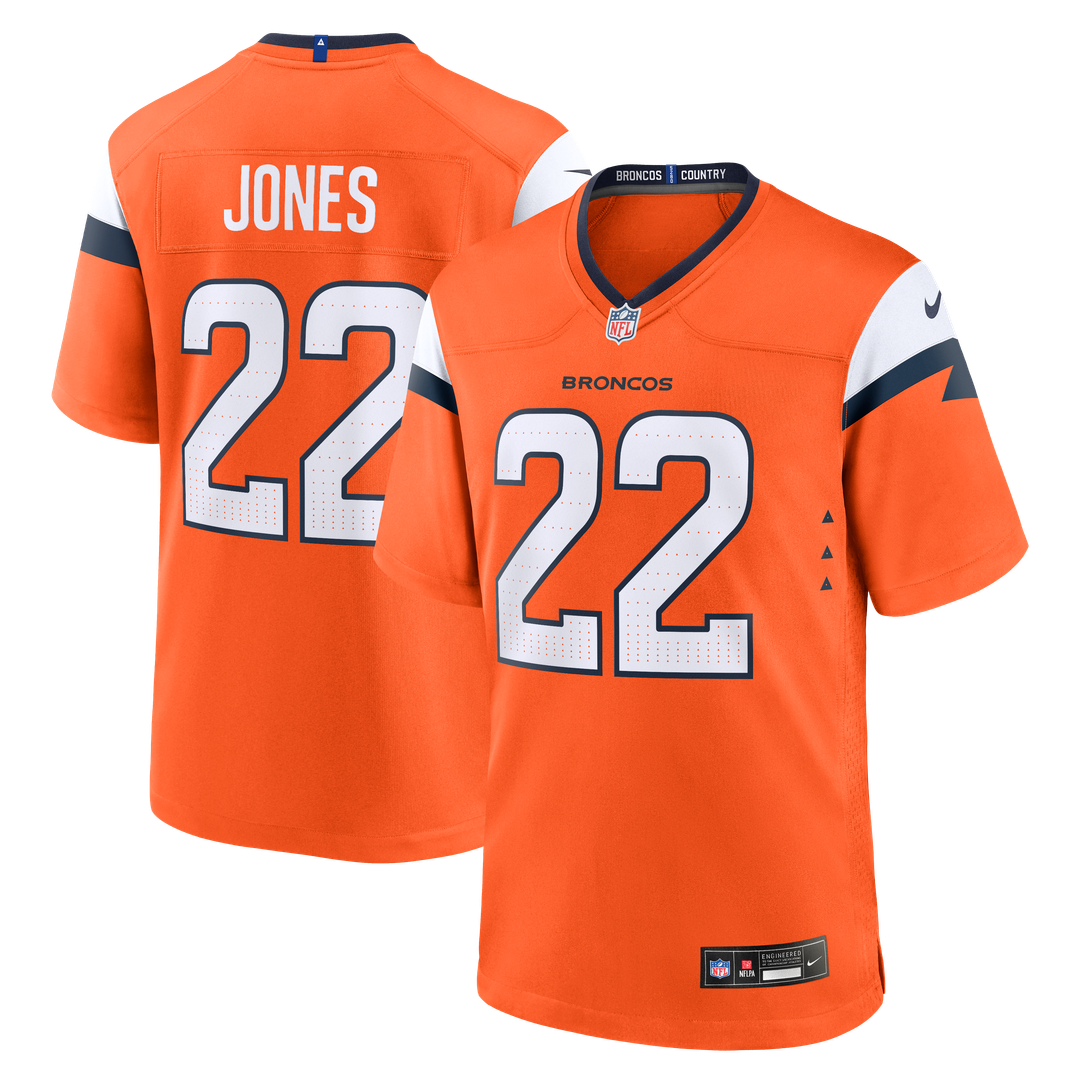 Denver Broncos Brandon Jones Nike Orange Team Game Jersey - product image 1