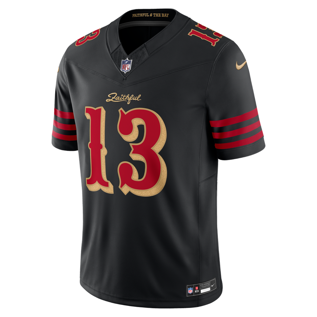 San Francisco 49ers Brock Purdy Nike Black Rivalries Collection Stitched Limited Jersey - product image 7