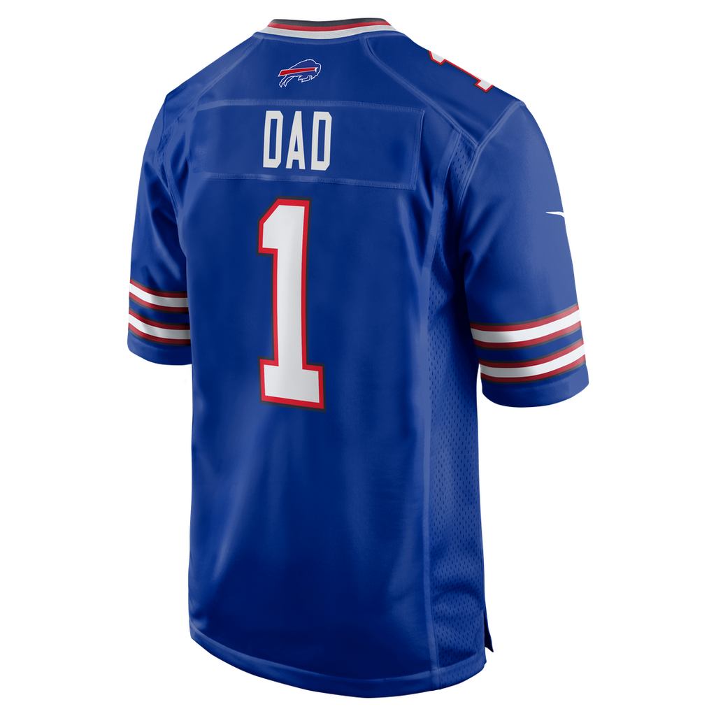 Buffalo Bills Number 1 Dad Nike Royal Game Jersey - product image 3