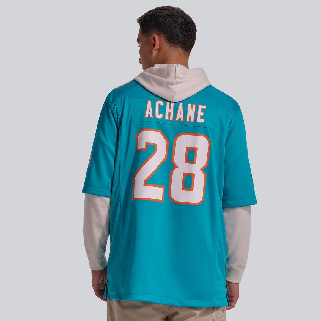 Miami Dolphins De’Von Achane Nike Aqua Player Game Jersey - product image 4