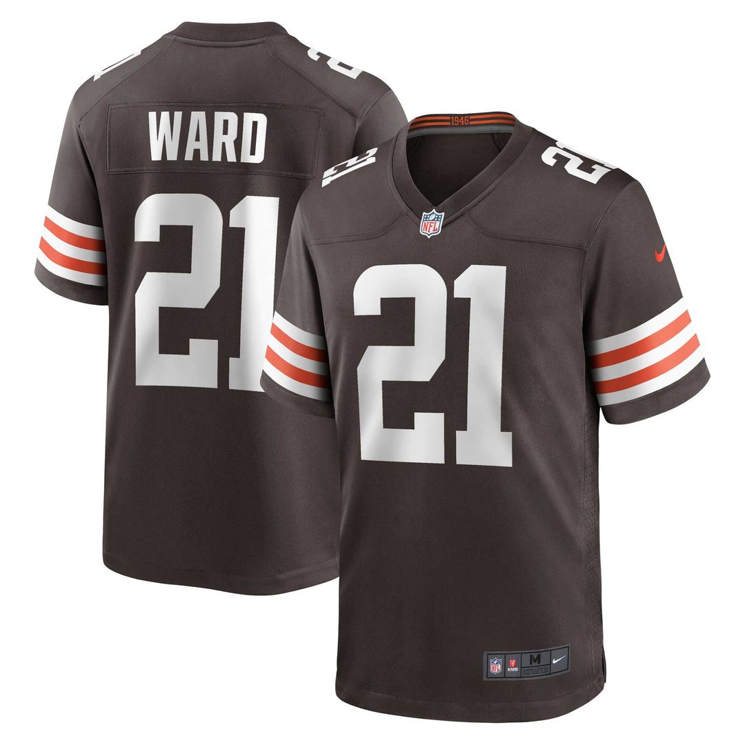 Cleveland Browns Denzel Ward Nike Brown Game Jersey - product image 1