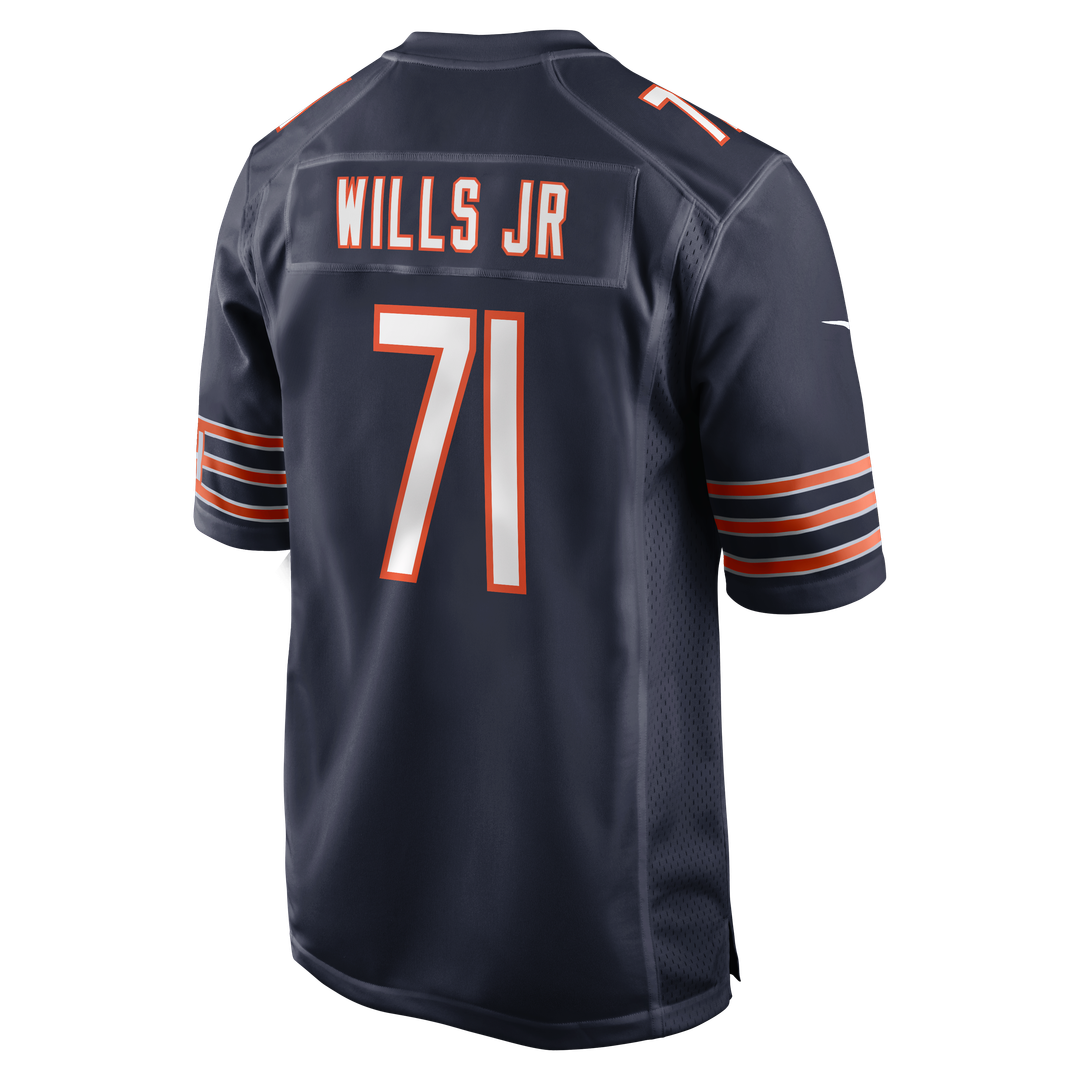 Chicago Bears Jedrick Wills Jr. Nike Navy Team Game Jersey - product image 3