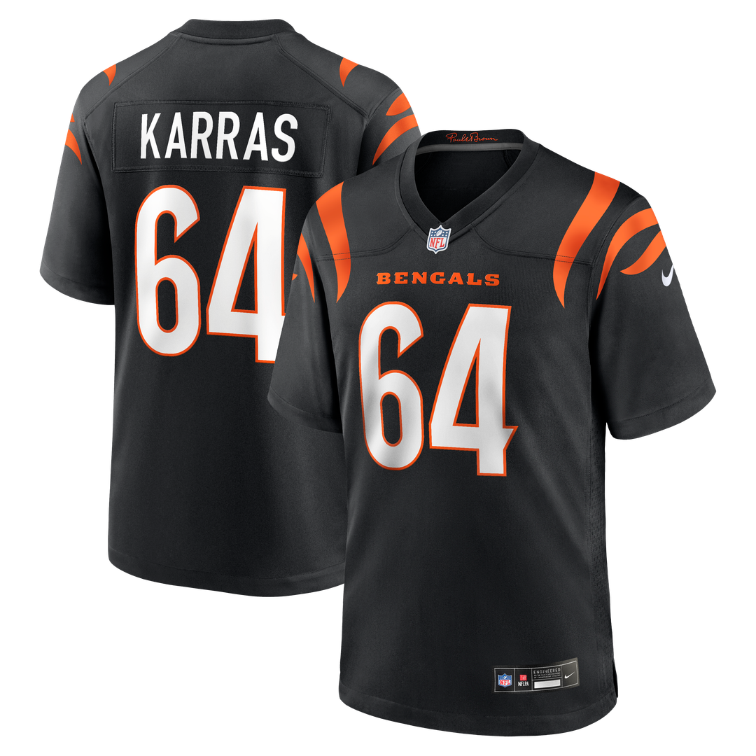 Cincinnati Bengals Ted Karras Nike Black Game Player Jersey - product image 1