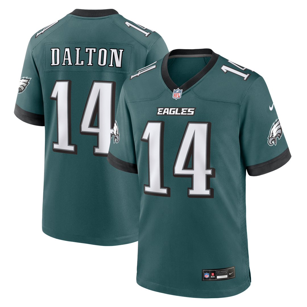 Philadelphia Eagles Andy Dalton Nike Midnight Green Team Game Jersey - product image 1