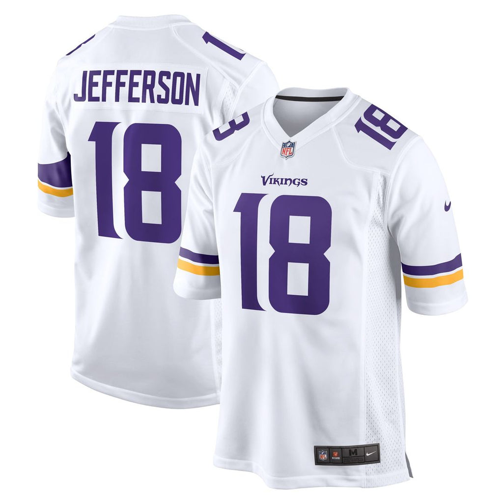 Minnesota Vikings Justin Jefferson Nike White Game Player Jersey - product image 1