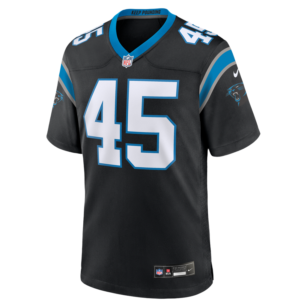 Carolina Panthers Maema Njongmeta Nike Black Game Jersey - product image 2