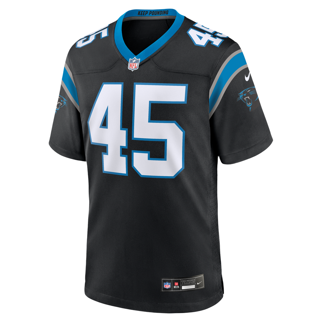 Carolina Panthers Maema Njongmeta Nike Black Game Jersey - product image 2