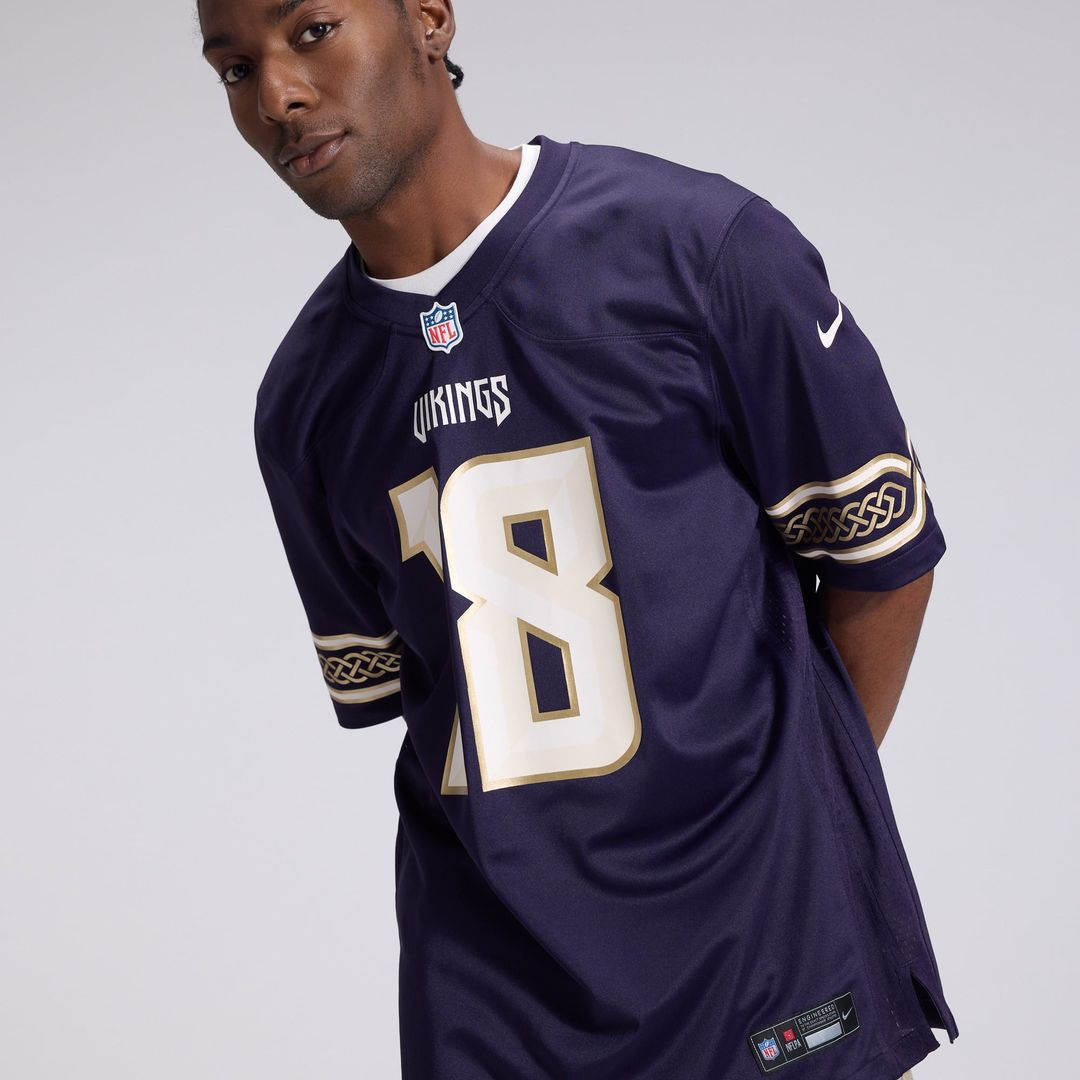 Minnesota Vikings Justin Jefferson Nike Purple 2026 Rivalries Collection Game Jersey - product image 10